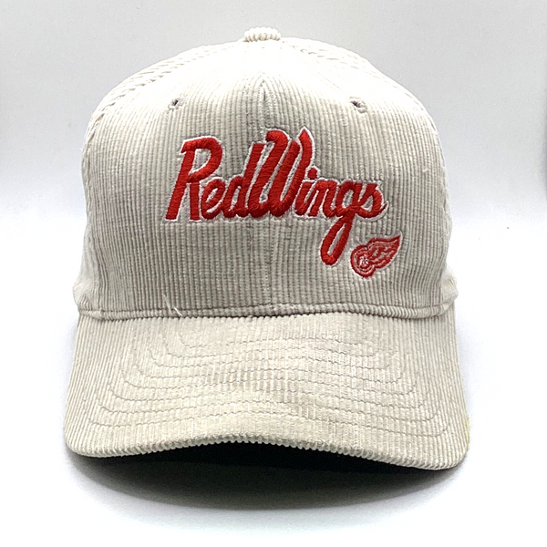 Vintage Detroit Red Wings Corduroy Pro Star Snapback Hat Cap Adjustable Nhl
