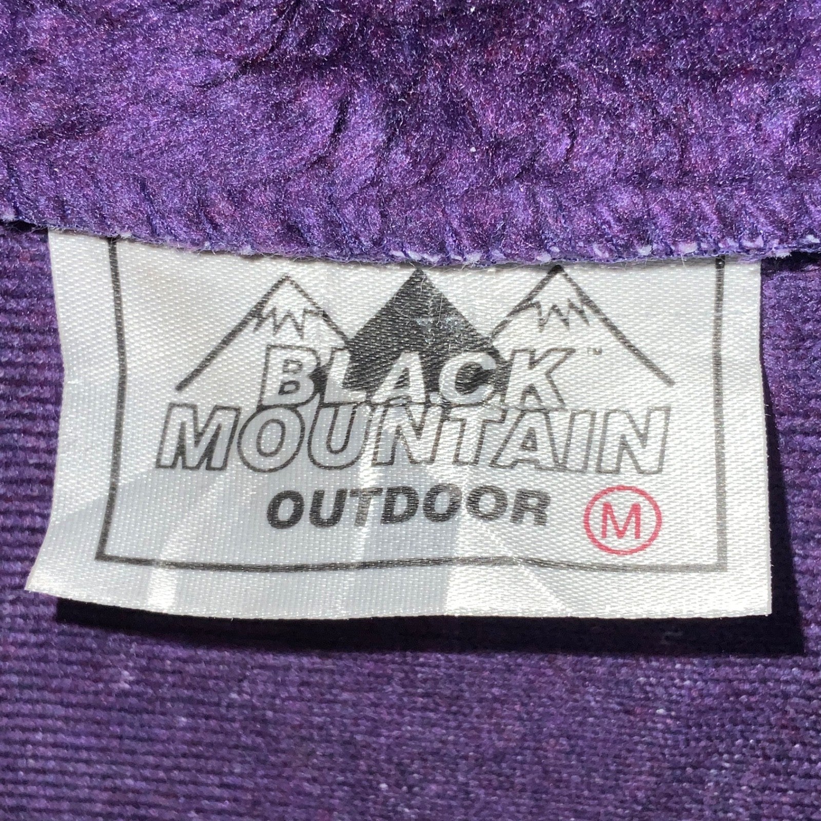 Vintage Black Mountain Fleece Sweater Jacket Womens Medium Full Zip Hats 90s