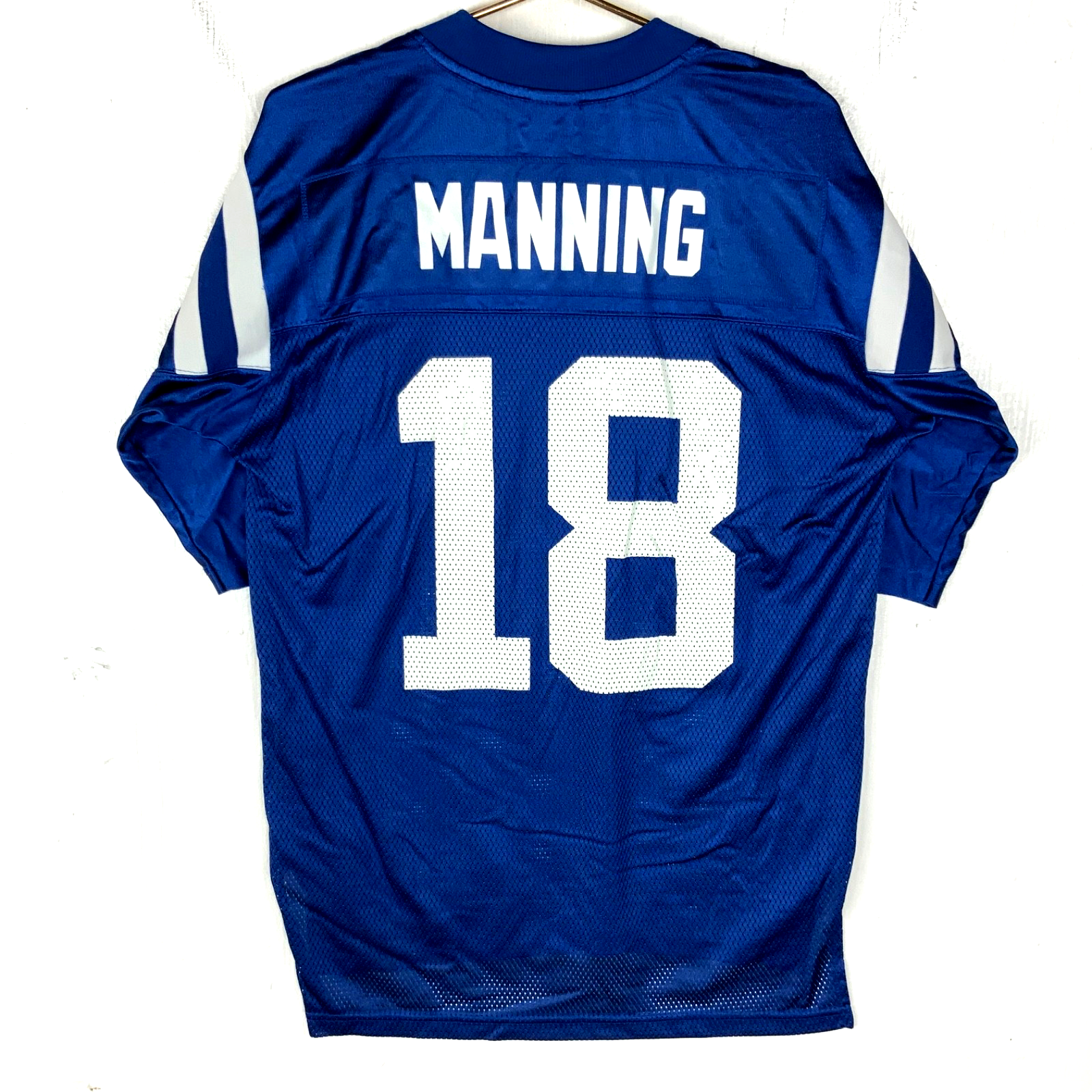Vintage Indianapolis Colts Jersey Medium Reebok Peyton Manning Blue Nfl