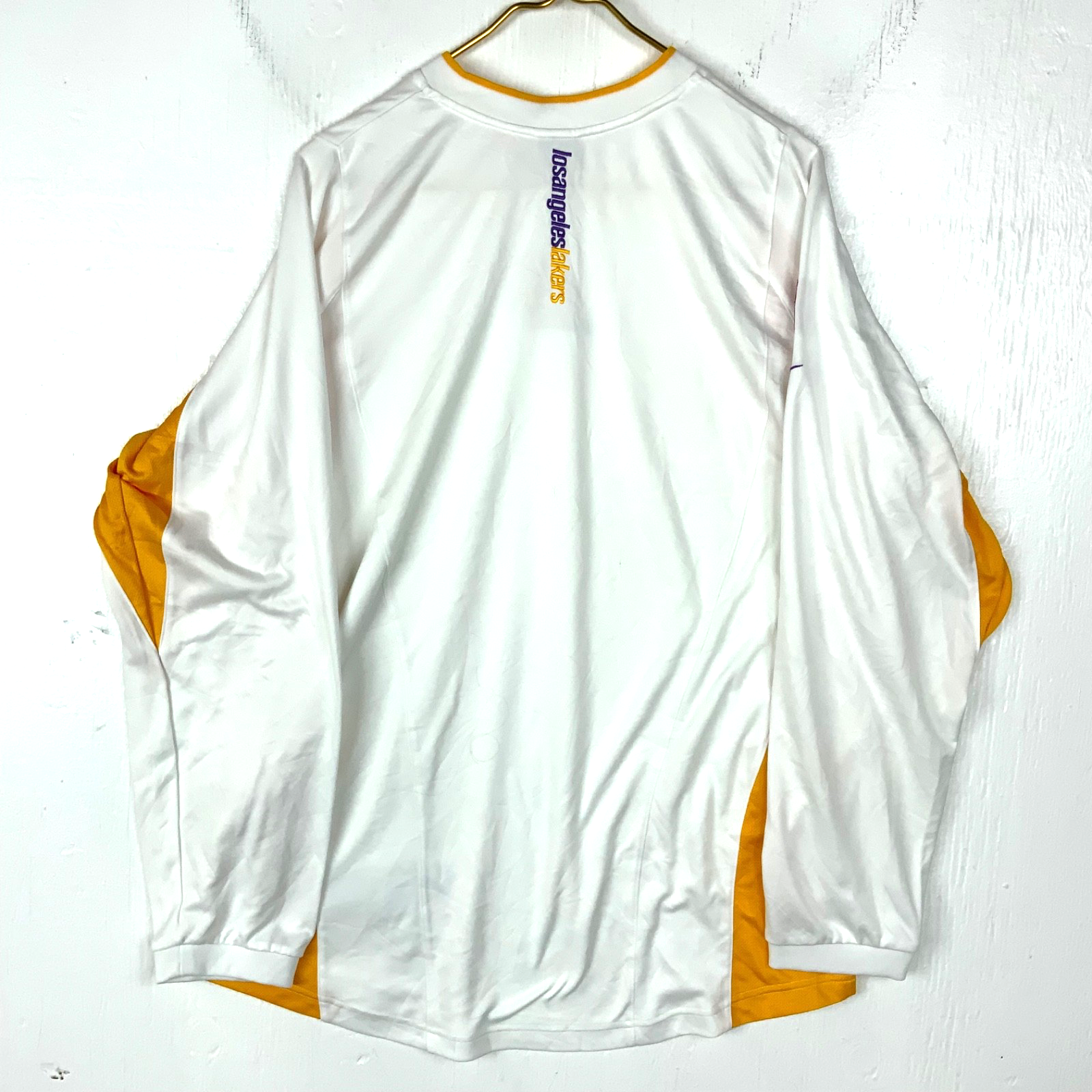 Vintage Los Angeles Lakers Nike Training Jersey Large White Nba Basketball