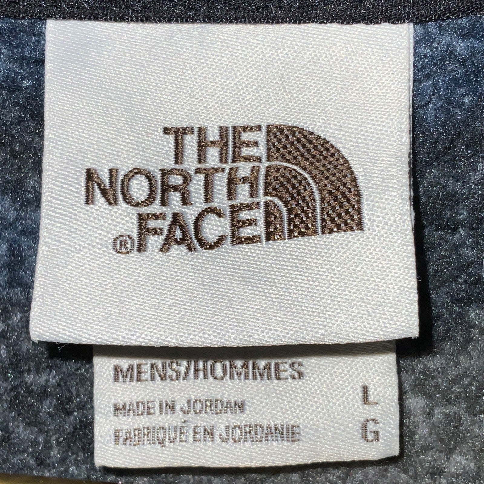 The North Face Fleece Sweater Jacket Large Black Half Zip Argyle