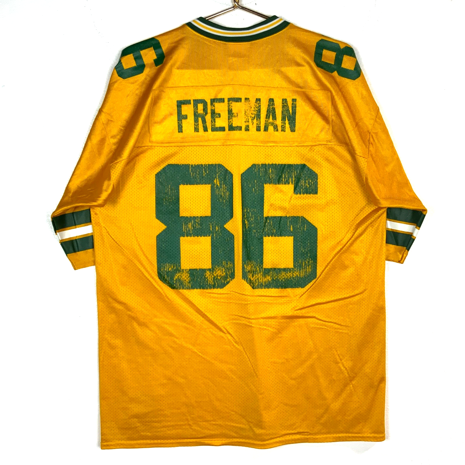 Vintage Green Bay Packers Jersey Large Reebok Antonio Freeman Yellow Nfl