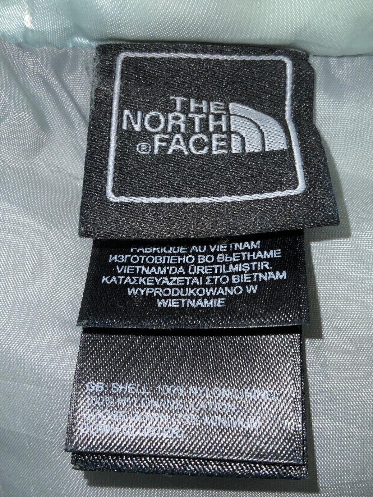 The North Face Women's 550 Down Vest Size Small Blue Full Zip Light Puffer