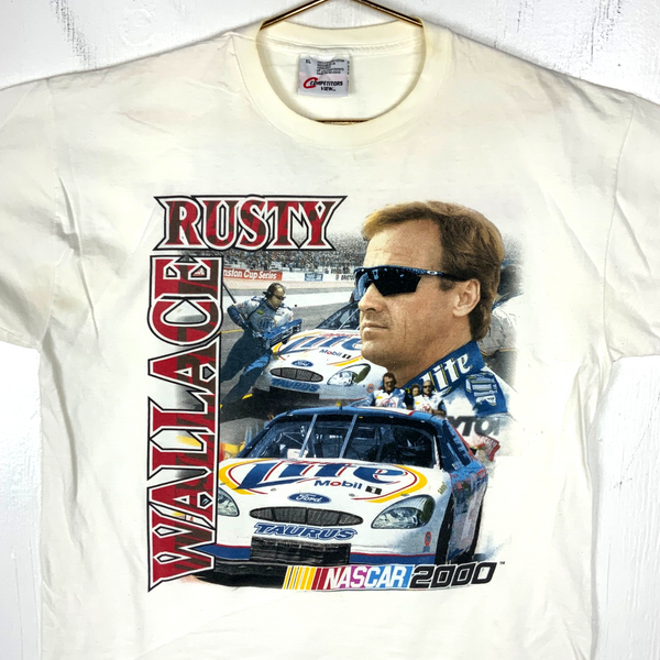 Vintage Rusty Wallace Competitors View T-shirt XL White 2000 Nascar