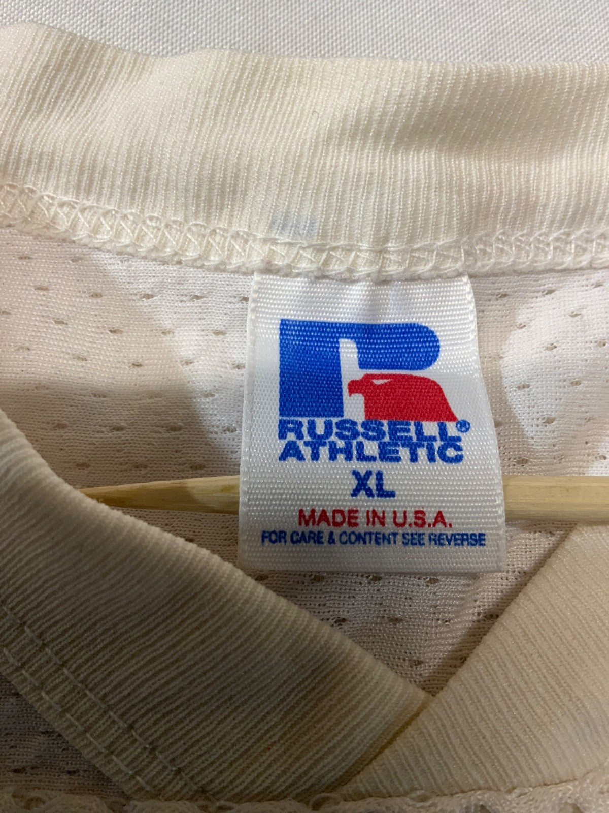 Vintage Russell Athletic 1990s Football Jersey XL Made In Usa Cropped Fit