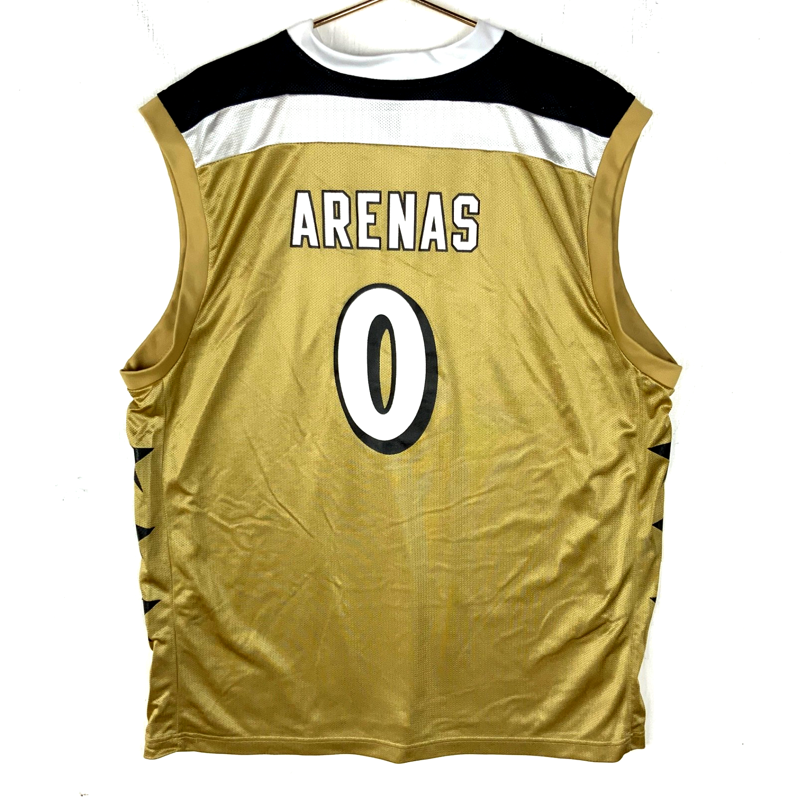 Vintage Washington Wizards Jersey XL Adidas Gilbert Arenas Gold Nba