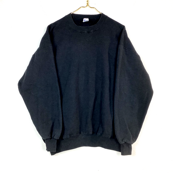 Vintage Russell Athletic Sweatshirt Crewneck Size 2XL Black Made In Usa
