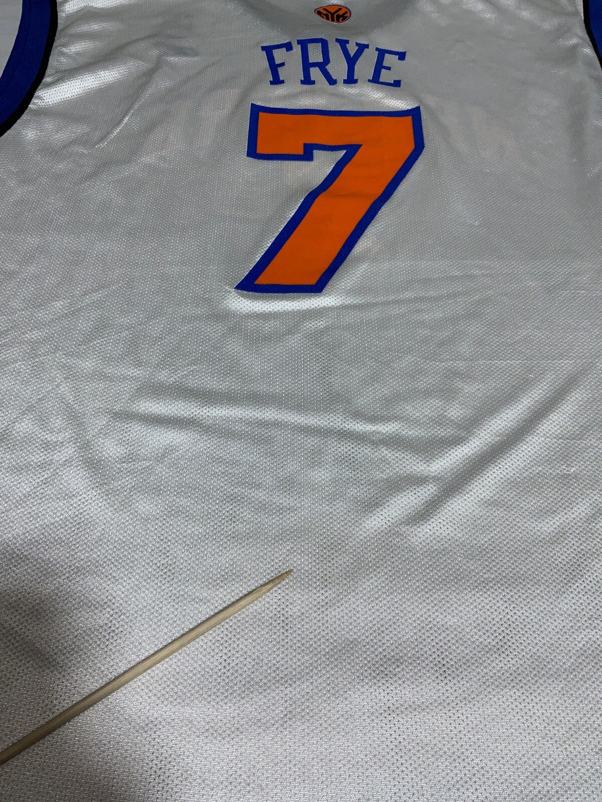 New York Knicks Reebok Jersey 2XL White Nba Basketball Authentics Channing Frye