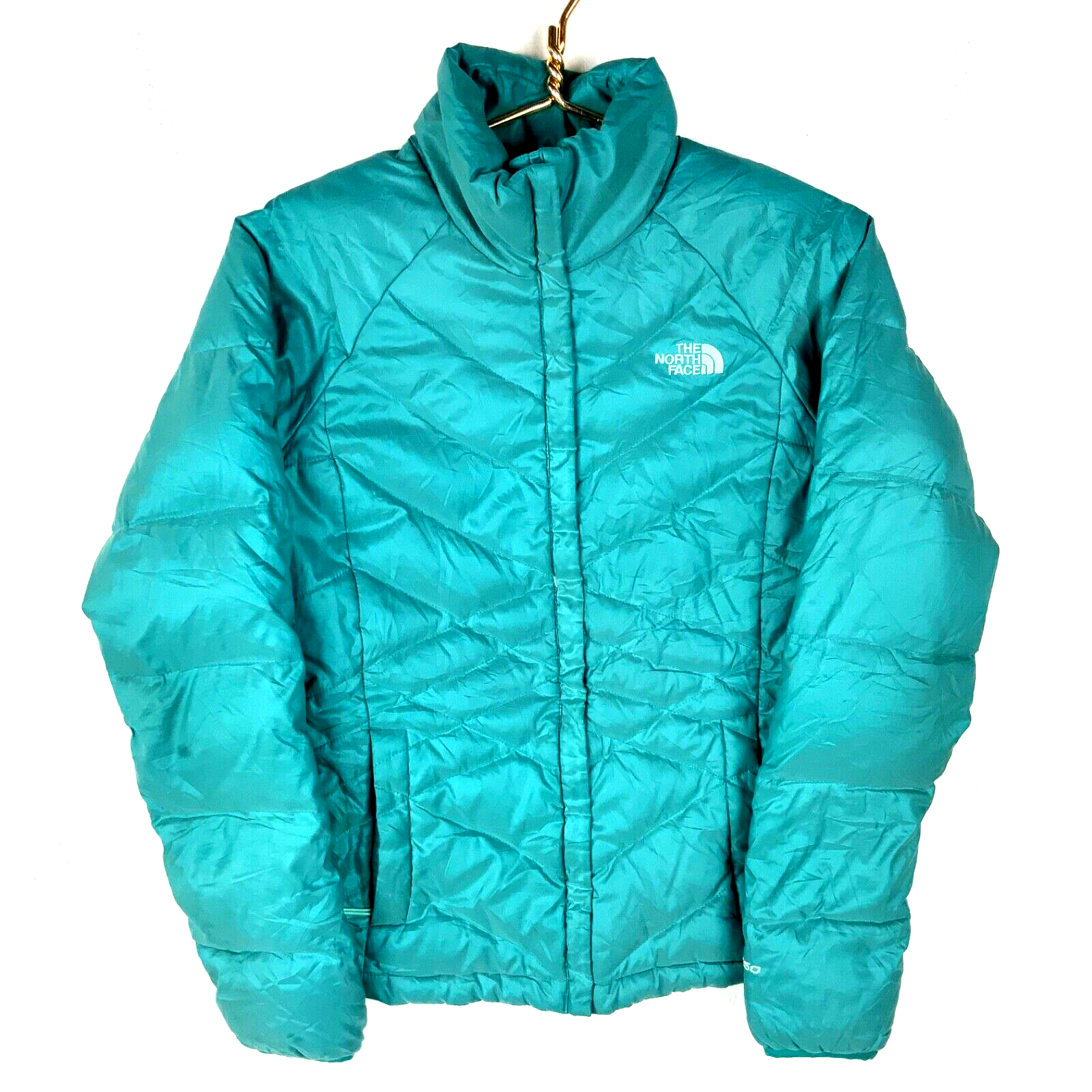 The North Face Aconagua 550 Down Women's Puffer Jacket XS Blue Full Zip