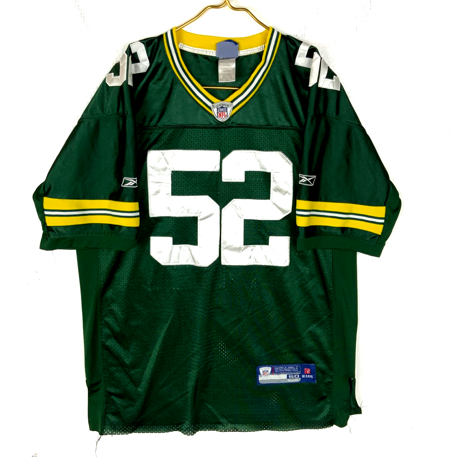 Green Bay Packers Jersey Size 50 Reebok Clay Matthews Green Nfl