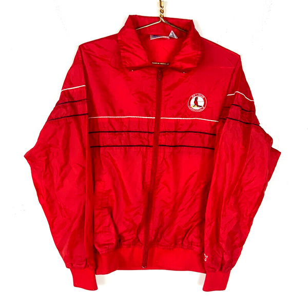 Vintage St. Louis Cardinals Starter Windbreaker Jacket Size Medium Red Mlb