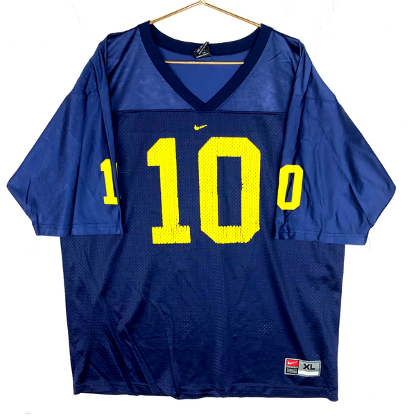 Vintage Michigan Wolverines Jersey XL Nike Tom Brady Blue Ncaa