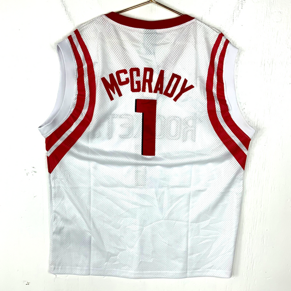 Vintage Houston Rockets Jersey Size 52 Reebok Tracy McGrady White Nba