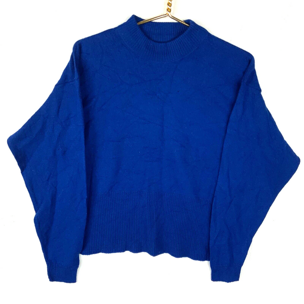 Vintage Miss Pendleton Knit Wool Sweater Womens Size Large Blue Made In Usa 70s