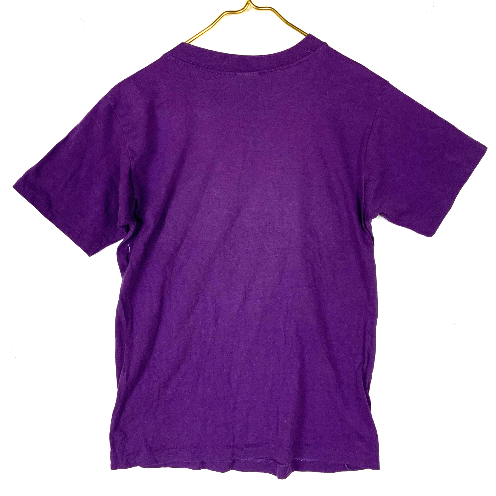 Vintage Los Angeles Lakers T-Shirt Medium Purple Single Stitch Made Usa Nba 80s