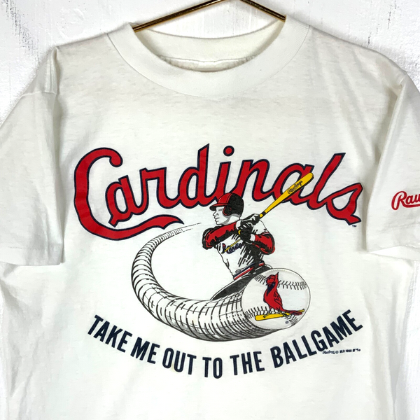 Vintage Arizona Cardinals T-shirt Large Mlb Take Me Out To The Ball Game 1990