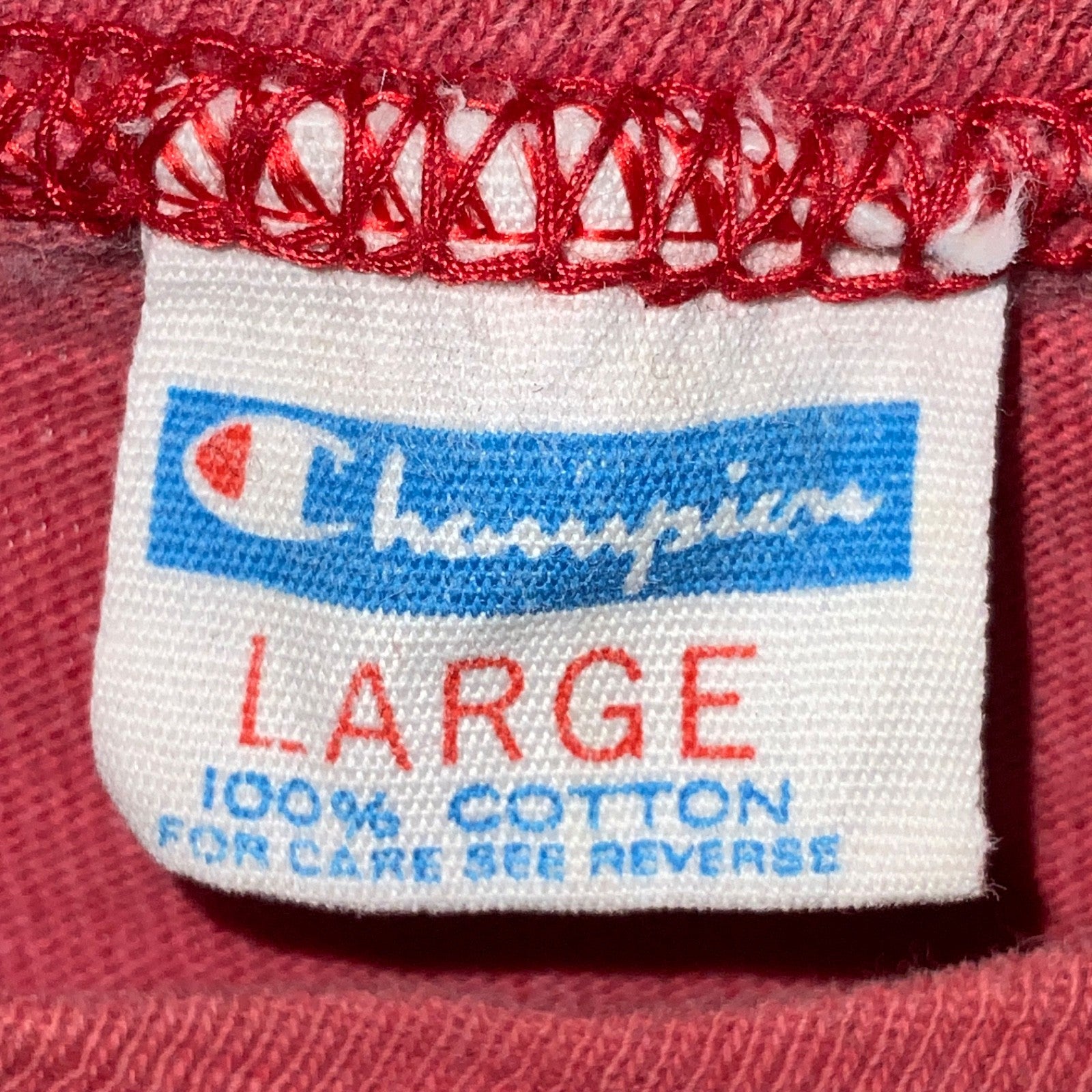 Vintage Maryland Terrapins Champion T-Shirt Large Red Made Usa Ncaa Football 70s