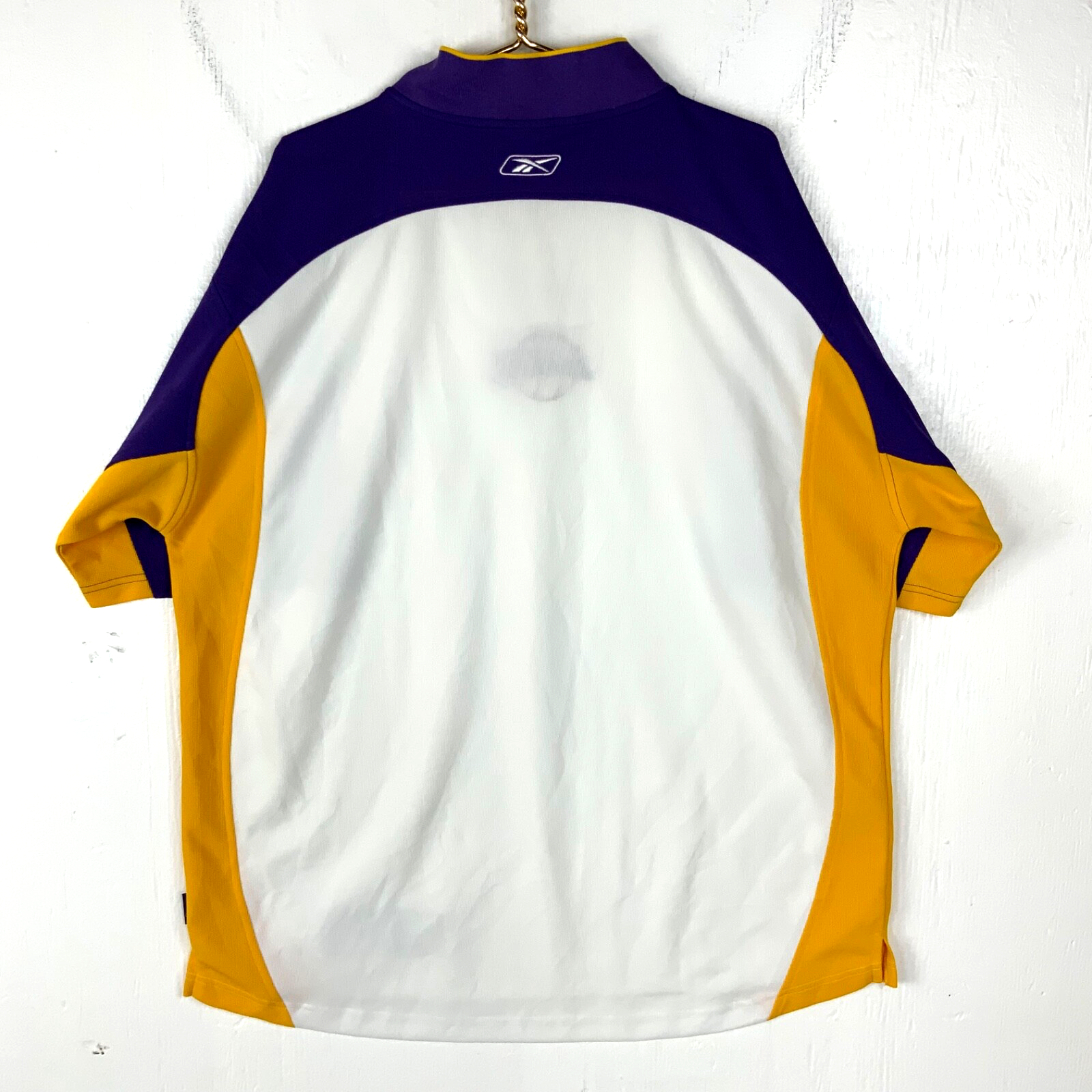 Vintage Los Angeles Lakers Jersey 2XL Reebok White Nba 1/4 Zip