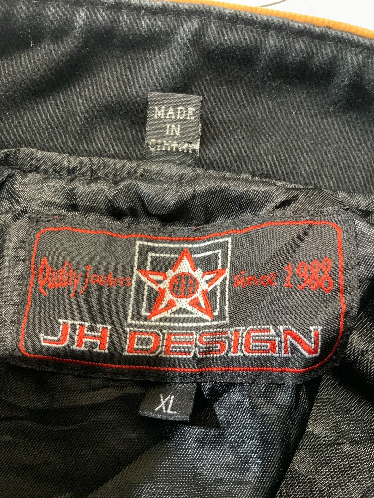 Jeff Hamilton The Godfather Jacket XL Black Snap Button Bomber Movie