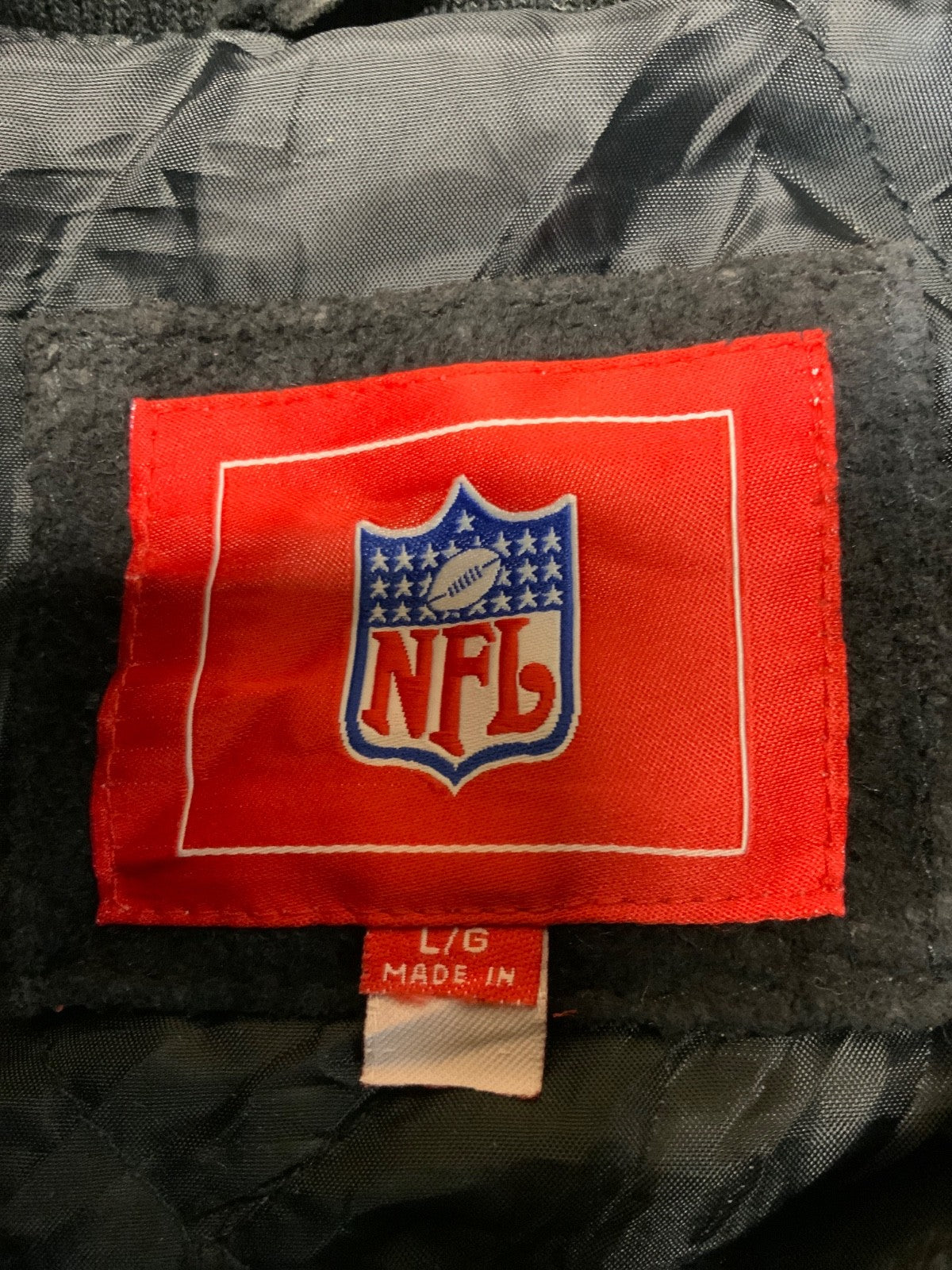 New York Jets Suede Leather Varsity Bomber Jacket Large Full Zip