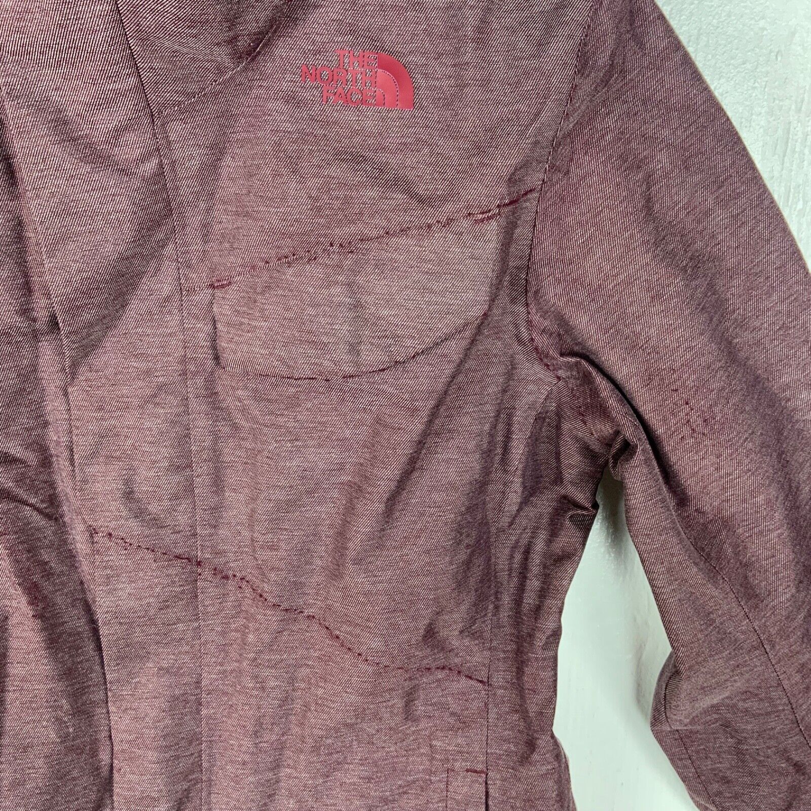 The North Face Women's Dryvent Jacket Medium Burgundy Full Zip Lined