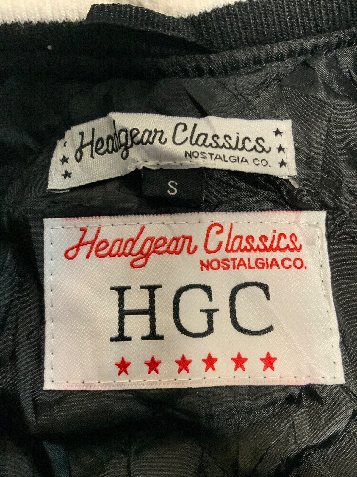 Headgear Classics Dead Presidents Satin Jacket Women's Small Black Snap Button