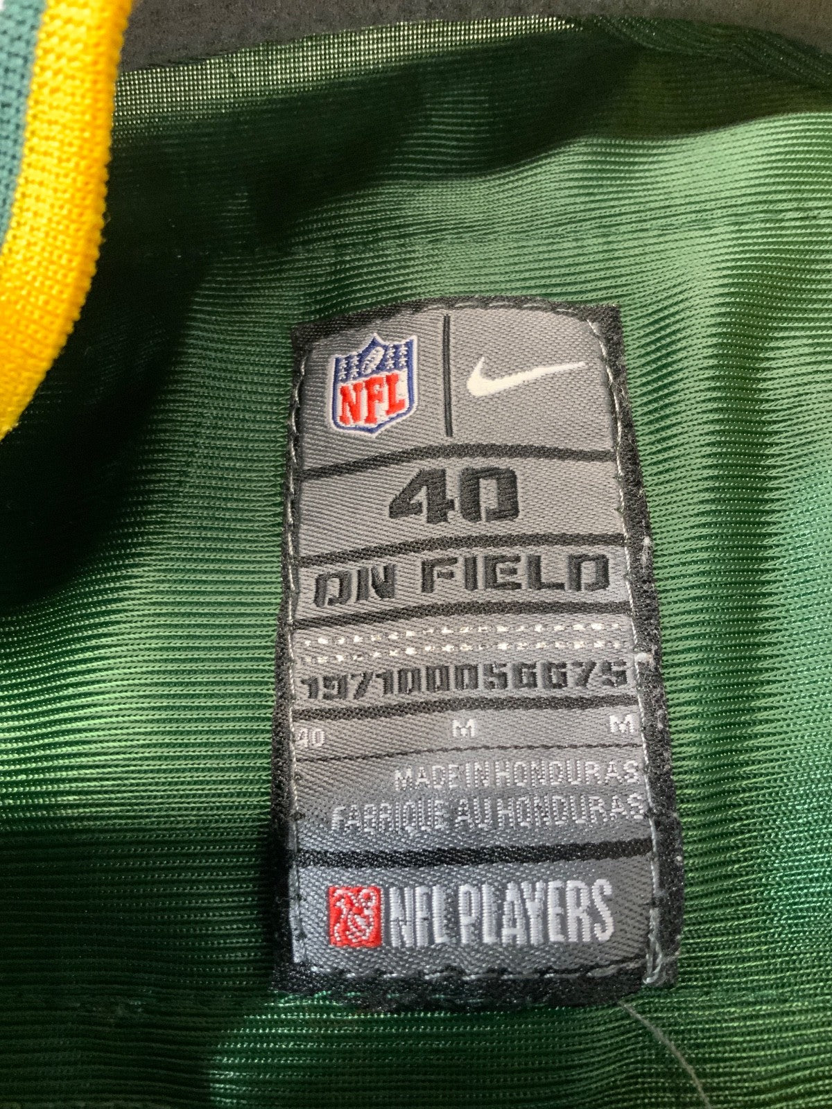Green Bay Packers Jersey Size 40 Nike Clay Matthews Green Nfl