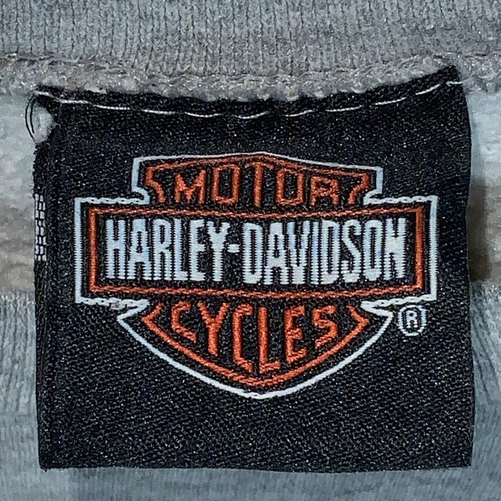 Vintage Harley Davidson Sweatshirt Crewneck 2XL Gray Y2K Twin Cities Minnesota