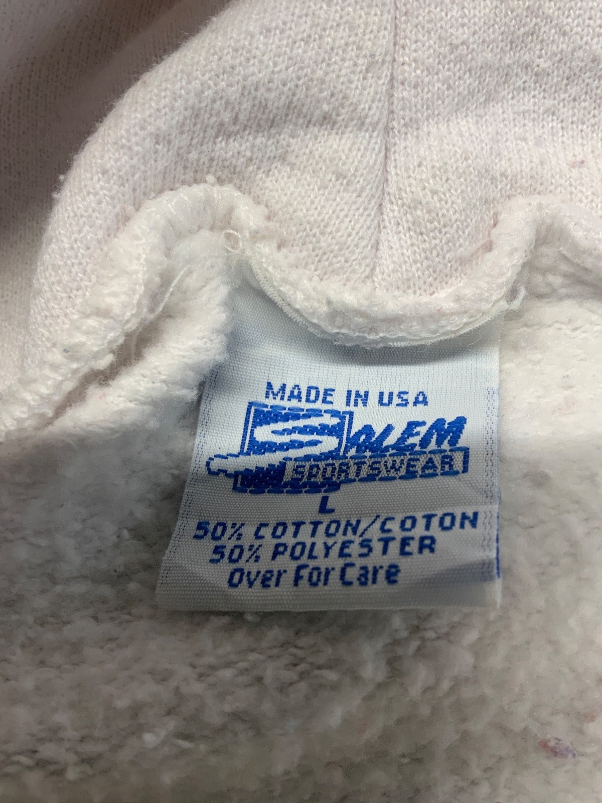 Vintage Green Bay Packers Salem Sweatshirt Hoodie Large White Nfl