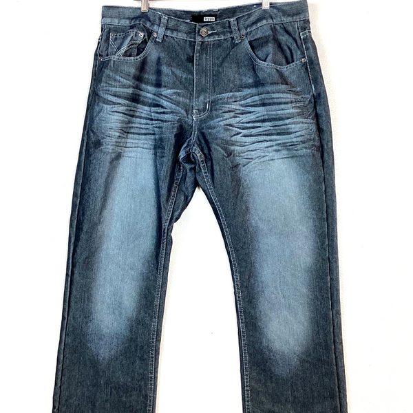 Vintage Hype Denim Jean Size 38x32 Blue Baggy Y2K