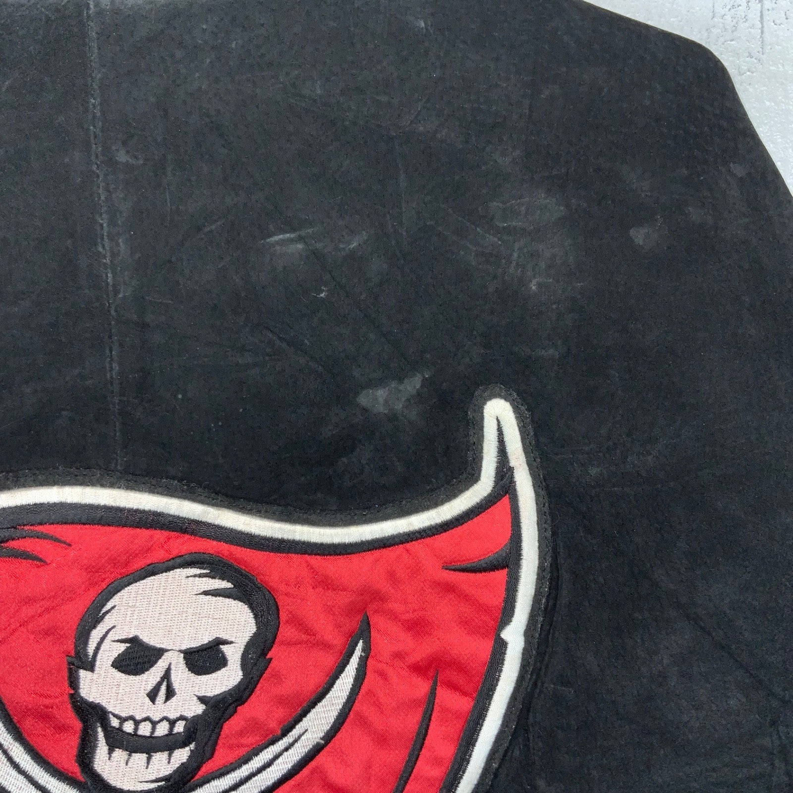 Tampa Bay Buccaneers Suede Leather Varsity Bomber Jacket XL Nfl