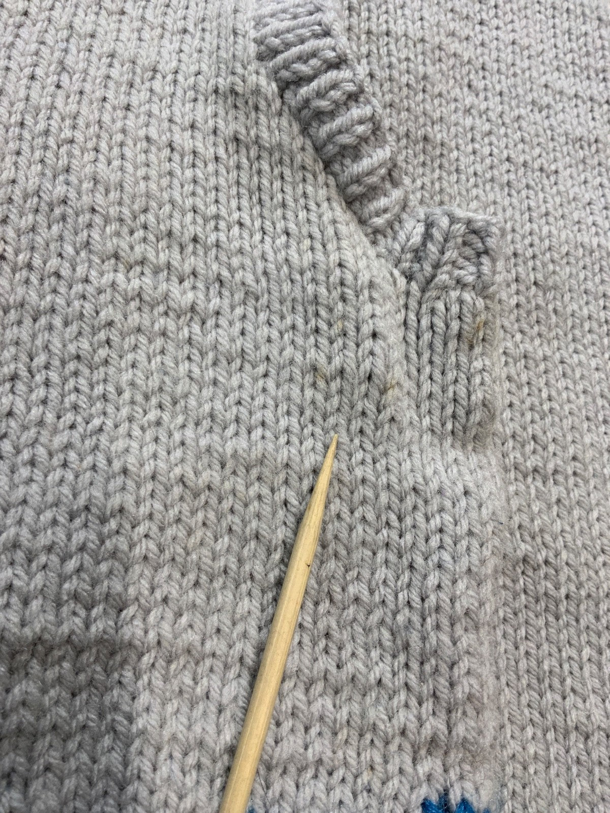Vintage 1990s Grandma Wool Knit Sweater Vest Women’s XS Gray