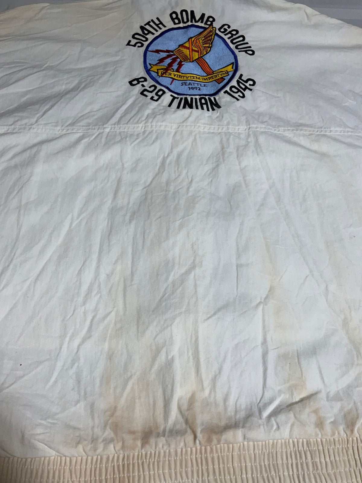 Vintage Us Air Force Jacket Large Made Usa 504th Bomb Group Made In Usa 90s