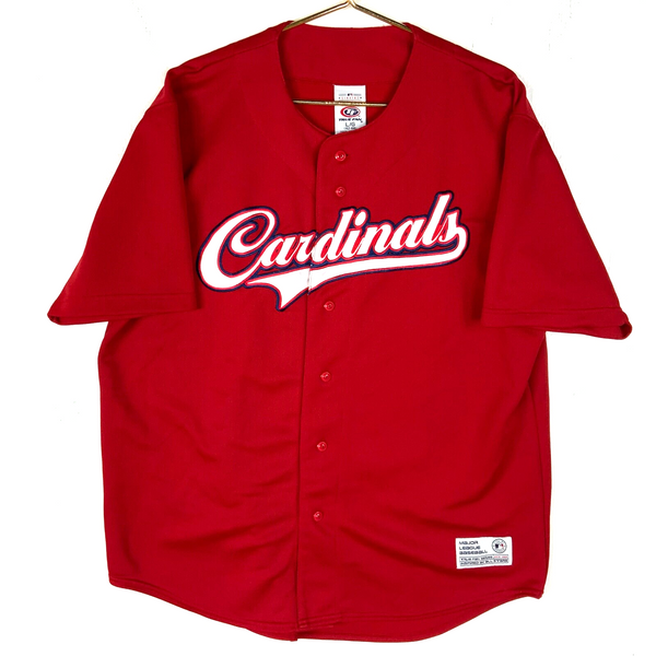 Vintage St. Louis Cardinals Jersey Size Large Red Mlb Baseball True Fan