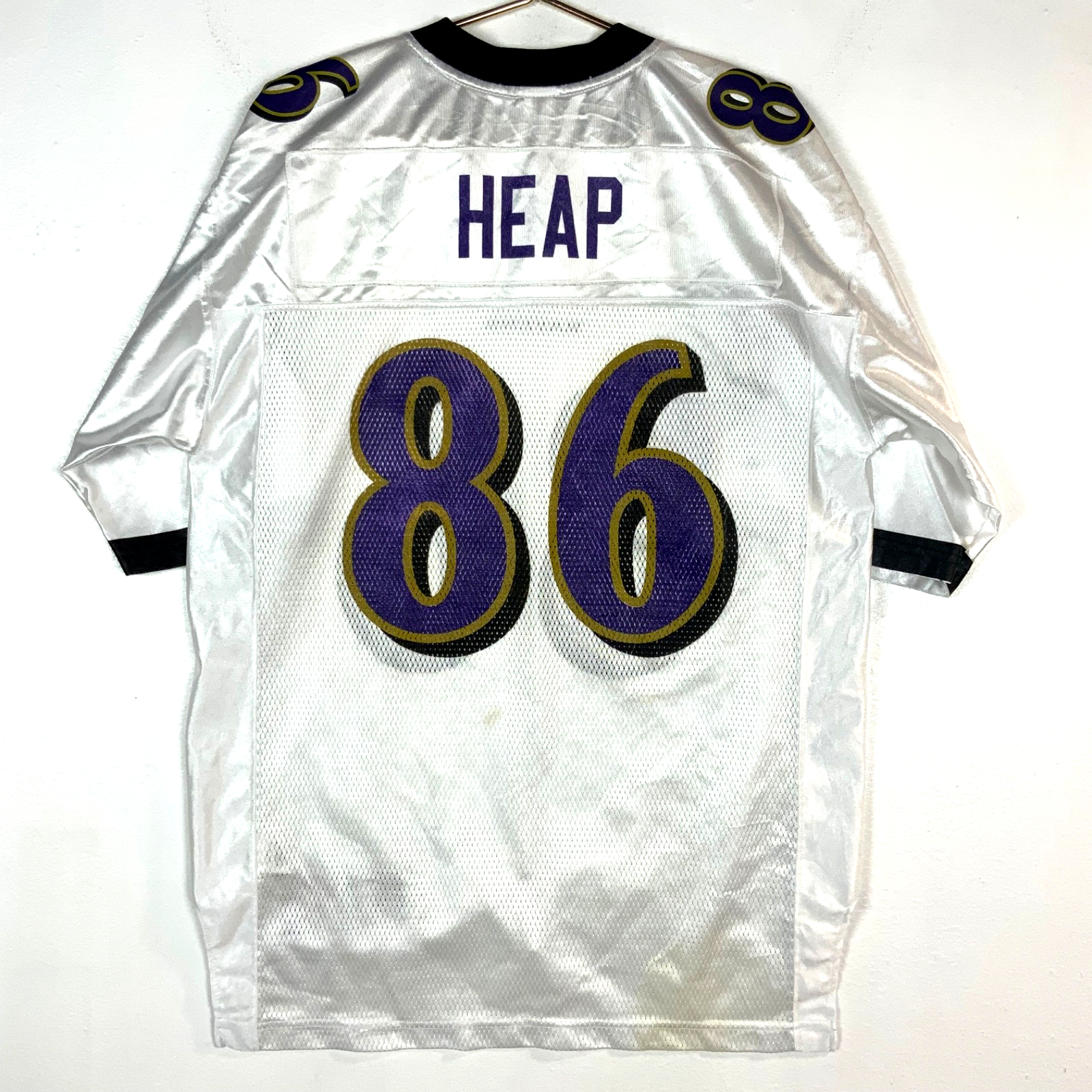 Baltimore Ravens Jersey Medium Reebok Todd Heap White Nfl