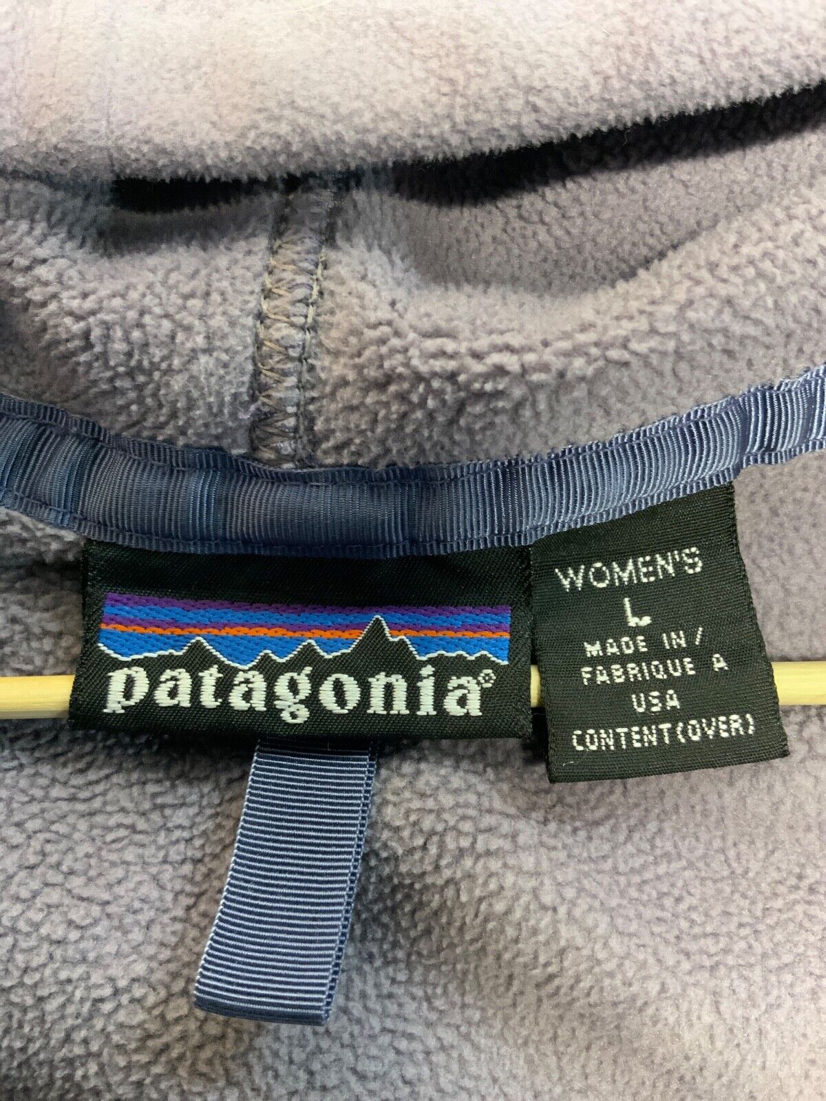Vintage Patagonia Rhythm Fleece Sweater Jacket Women’s Large Purple Full Zip Usa