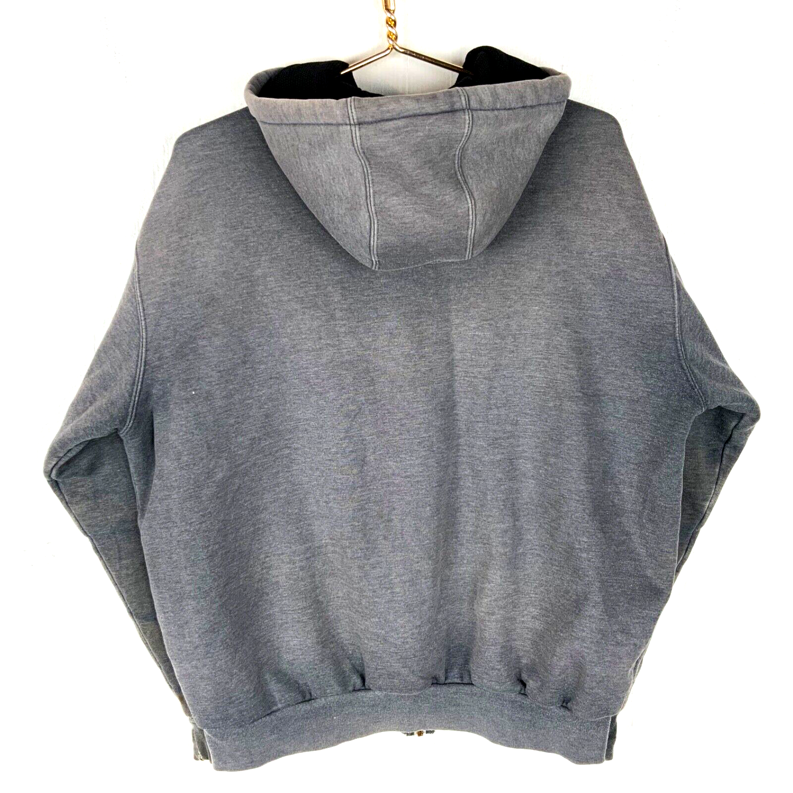 Carhartt Active Lined Sweatshirt Hoodie Jacket XL Gray Full Zip Workwear