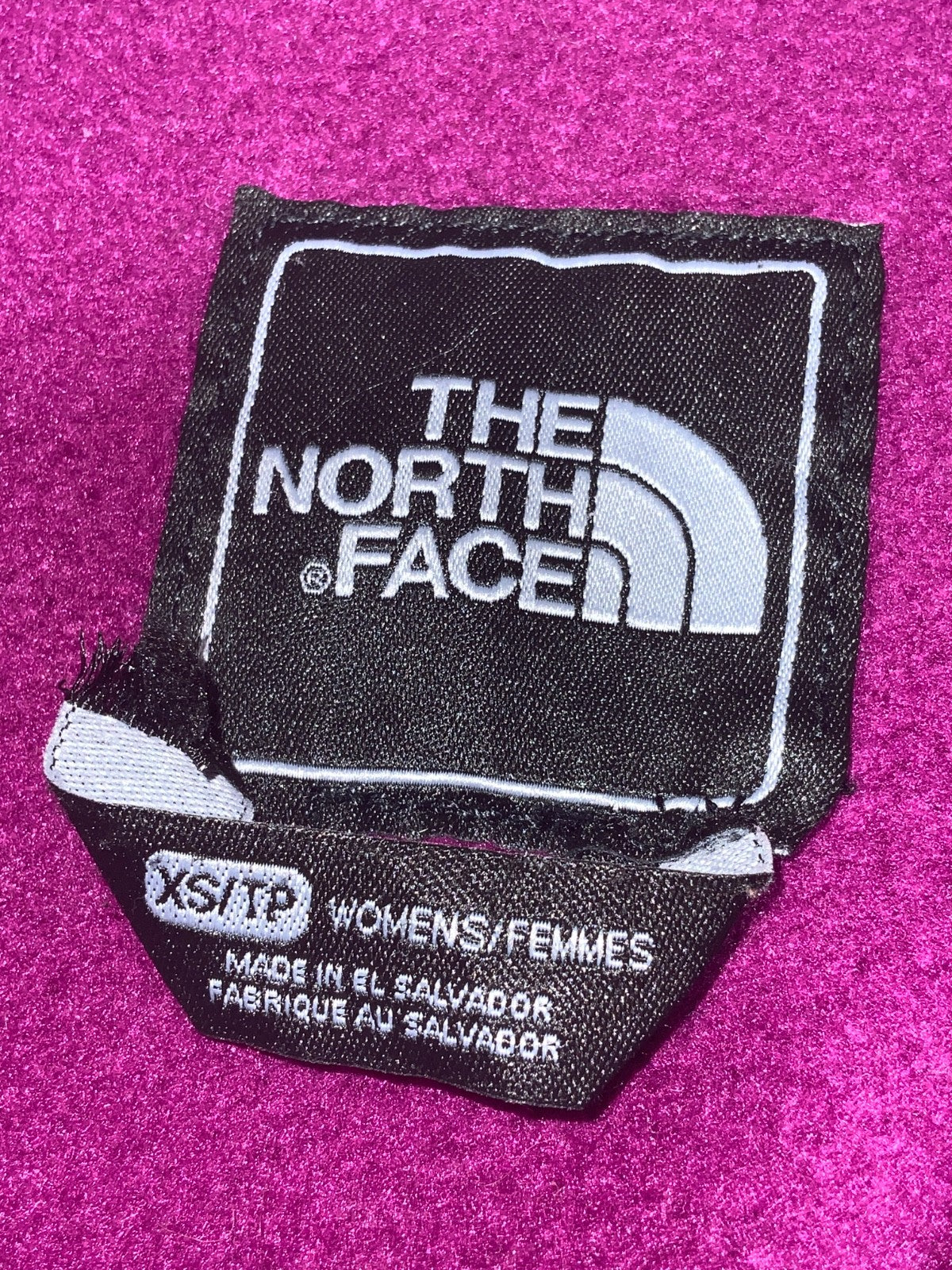 The North Face Denali Fleece Sweater Jacket Women's XS Purple Full Zip Checkered