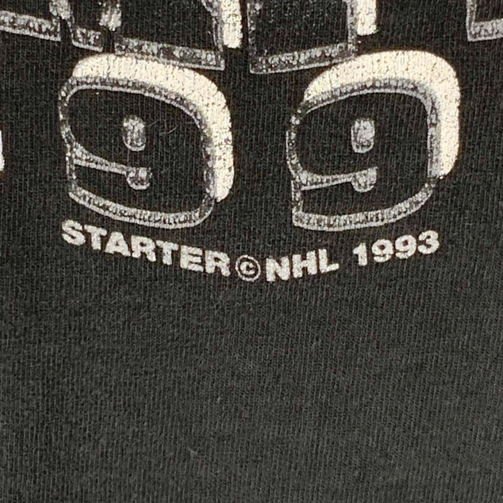 Vintage Los Angeles Kings T-shirt Large Black Nhl 1993 Campbell Champs 90s