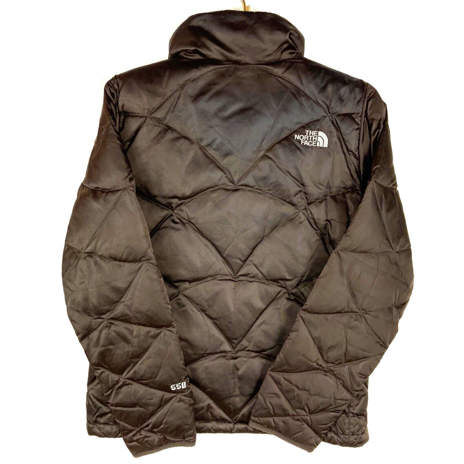 The North Face Women's Alis 550 Down Light Puffer Jacket Medium Brown Full Zip
