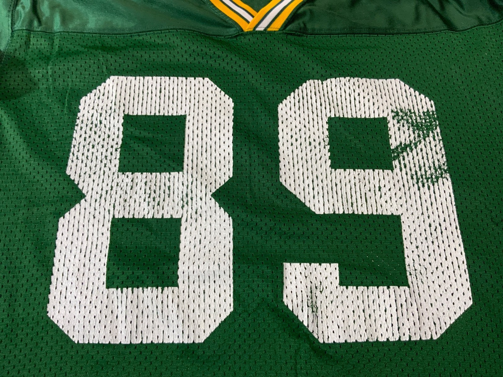 Vintage Green Bay Packers Jersey Medium Starter Mark Chmura Green Nfl