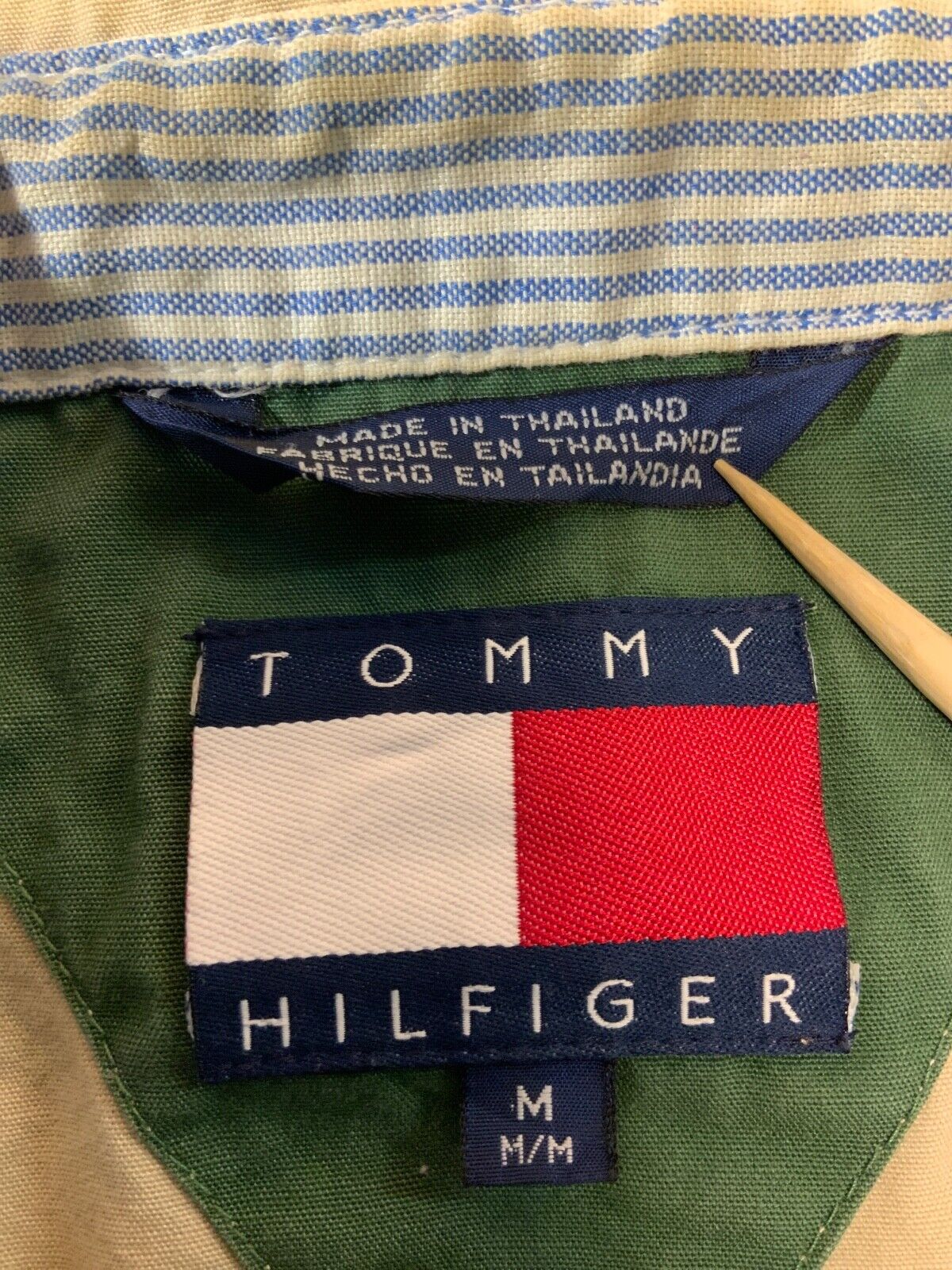 Vintage Tommy Hilfiger Harrington Jacket Medium Beige Full Zip 90s