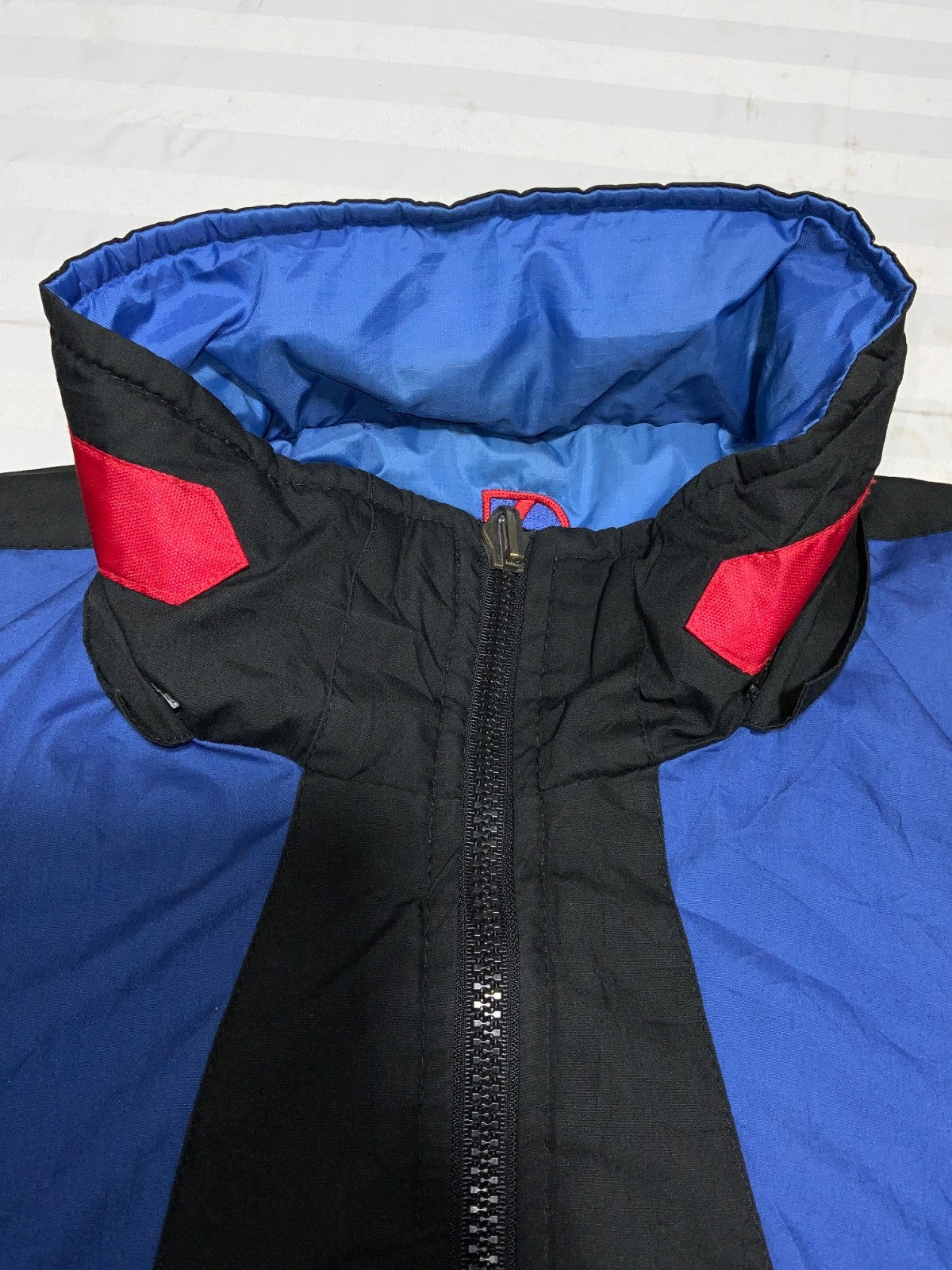 Vintage New England Patriots Jacket Large Reversible Puffer Full Zip Nfl