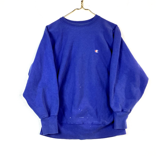 Vintage Champion Reverse Weave Sweatshirt Crewneck Large Purple Made In Usa