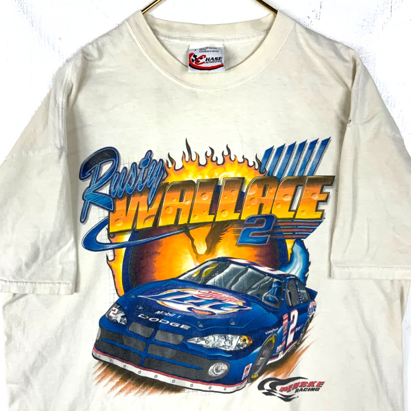 Vintage Nascar Racing Chase T-shirt Large Double Sided Fire & Ice Rusty Wallace