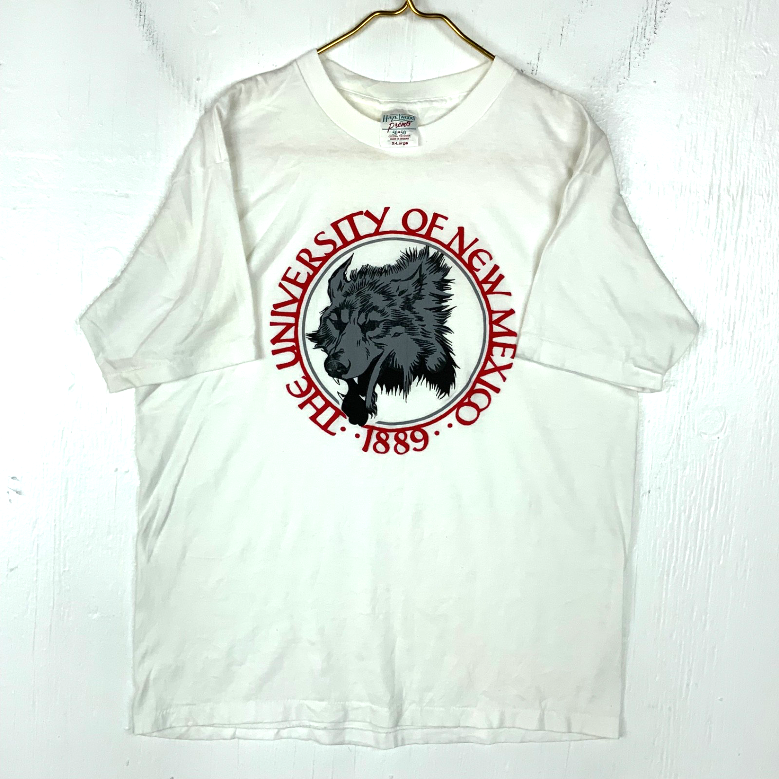 Vintage University Of New Mexico T-Shirt XL Made Usa Single Stitch Ncaa 80s 90s