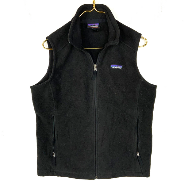 Patagonia Women's Classic Synchilla Vest Fleece Sweater Medium Black Full Zip