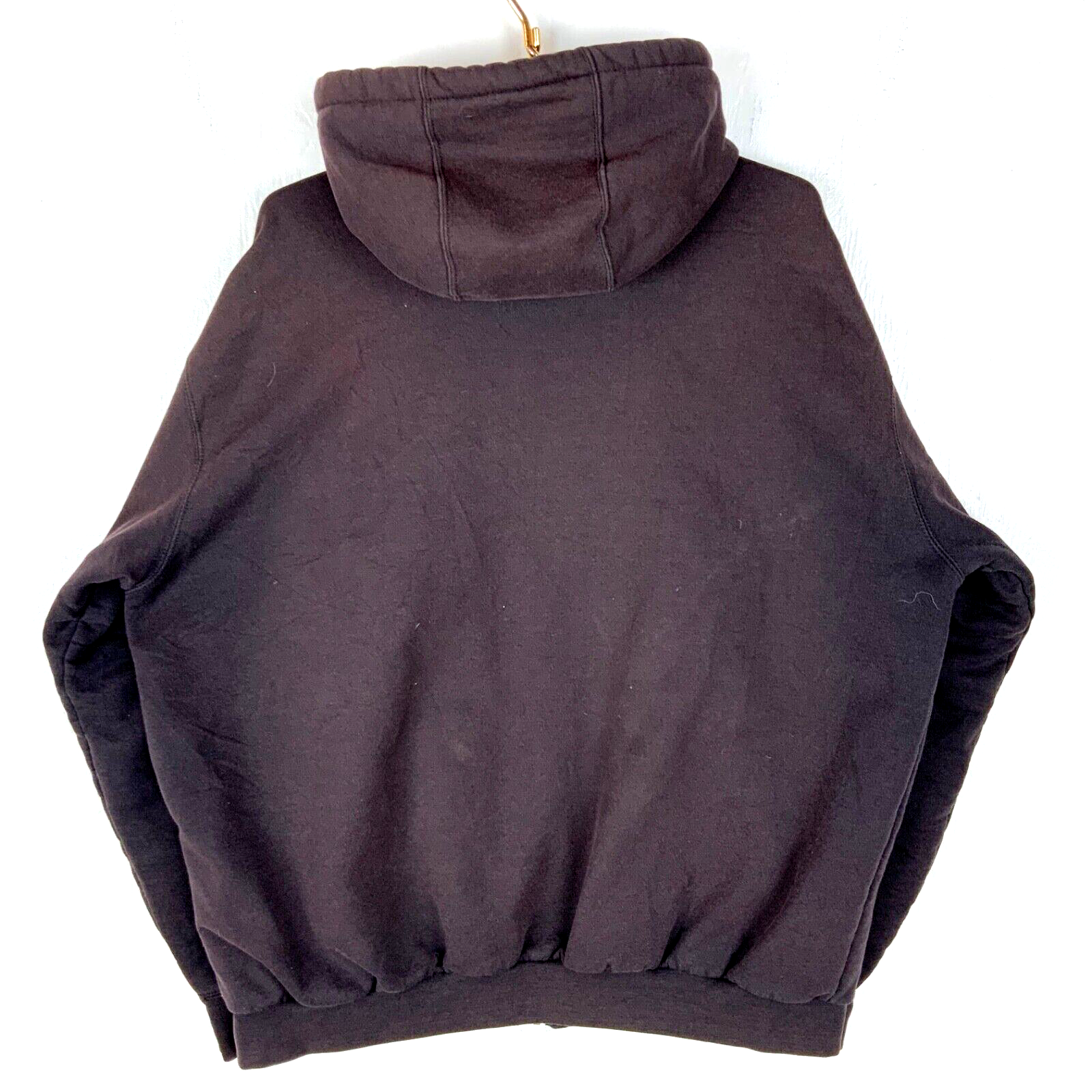 Vintage Carhartt Active Lined Sweatshirt Hoodie Jacket XL Black Zip Workwear