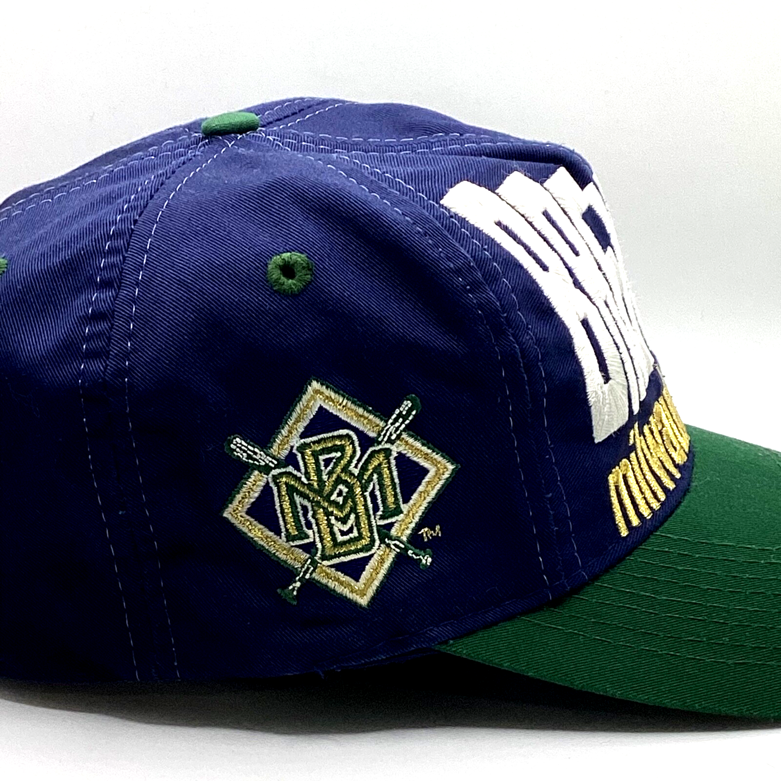 Vintage Milwaukee Brewers Logo 7 Script SnapBack Hat Cap Adjustable Mlb