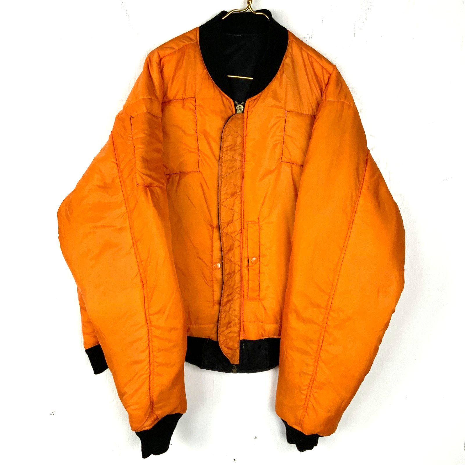 Vintage Usaf MA-1 Flyers Bomber Jacket 4XL Full Zip Reversible Bad Kissingen